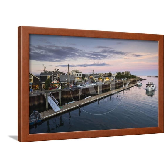 Maine, Ogunquit, Perkins Cove, Boats in a Small Harbor, Transportation Framed Art Print Wall Art by Walter Bibikow Sold by Art.Com