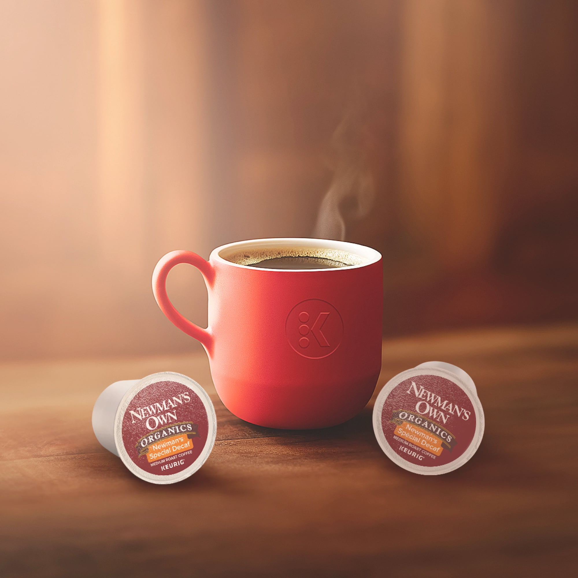 Newman's Own Organics Decaf Special Blend K-Cup Coffee Pods, Medium Roast, 18 Count for Keurig Brewers