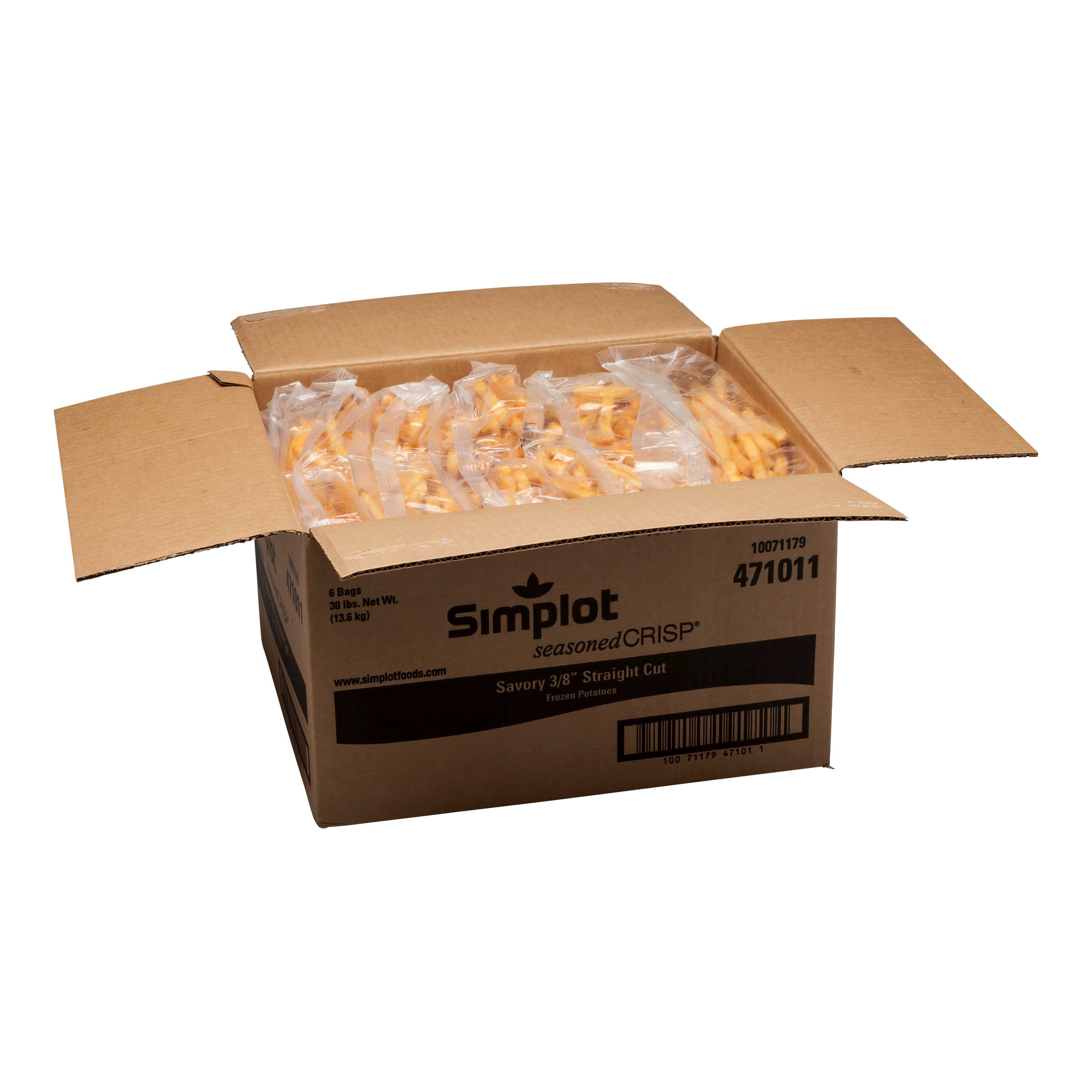 Simplot Seasonedcrisp Savory Regular Straight Cut French Fry, 5 Pound - 6 per case.