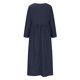 thumbnail image 4 of ICHUANYI Clearance Fashion Women's Spring/Summer V-neck 3/4 Sleeve Cotton Linen Dress(Navy, M) ICHUANYI WER2023081203334, 4 of 6