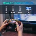 thumbnail image 2 of Wireless Game Controller Compatible with P5/Slim/Pro & PC, Gaming Controller with 1500mAh Battery Support Dual Motors, Motion Control and Mic Speaker, 2 of 5