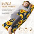 thumbnail image 4 of Naloa Sunflowers Super Soft 20x60 Body Pillow Case,Long Side Hidden Zipper（PILLOWS ARE NOT INCLUDED）, 4 of 6