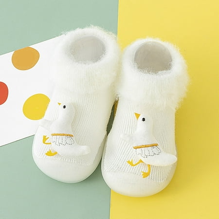 

Hunpta Toddler Shoes Kids Infant Baby Boys Girls Shoes First Walkers Cute Cartoon Animals Thick Warm Antislip Prewalker Sneaker