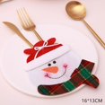 thumbnail image 1 of Tableware Fork Knife Holder Bag Navidad 2021 Noel Christmas Decorations for Home Dinner Table Decor New Year 2022 Christmas Gift, 1 of 5