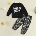 thumbnail image 2 of Boys Clothes Boy Outfits 2-Piece Long Sleeve Sweatshirt Tops and Pants Fall Winter Outfits Set,Lightweight 6-12 Months 12-24 Months 2T 3T 4T 5T 6T 7T 8T 9T Children 5-6 Years, 2 of 4