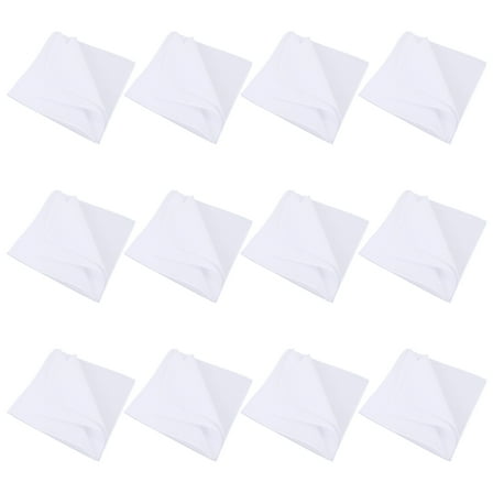 STOBOK Cotton Handkerchiefs Simple Fashion 12Set
