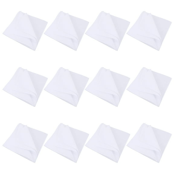 STOBOK Cotton Handkerchiefs Simple Fashion 12Set