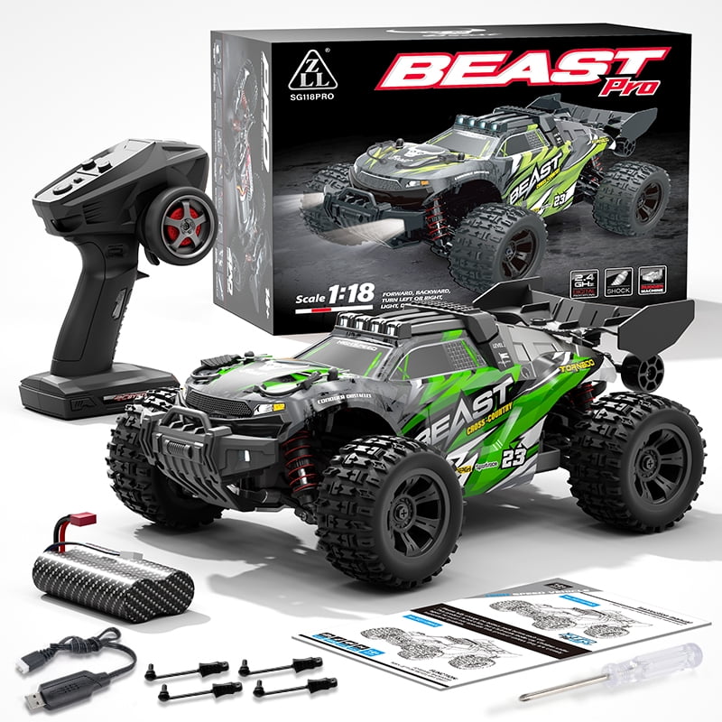ZLL BEAST SG118 Pro Remote Control Car - 1:16 High Speed Fast RC Cars, 2.4G Remote Control Racing Toys For Kids Sport High Speed RC Car 4x4 35KM/H