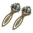 thumbnail image 2 of Giraffe Vintage Copper-Colored Lace Bookmarks: Stainless Steel Reading Accessories and Book Markers - Set of 2, 2 of 5