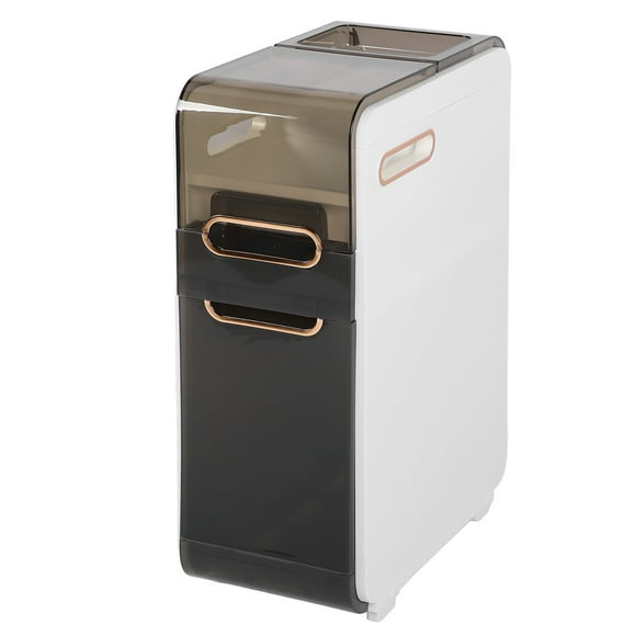 Slim Bathroom Storage Cabinet Plastic Floor Organizer Side Unit Small Storage Cabinet for Toilet