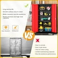 thumbnail image 6 of SOLAURA 72" Metal Garage Storage Cabinet with Locking Doors and Adjustable Shelves for Home, Office(Black Red ), 6 of 8