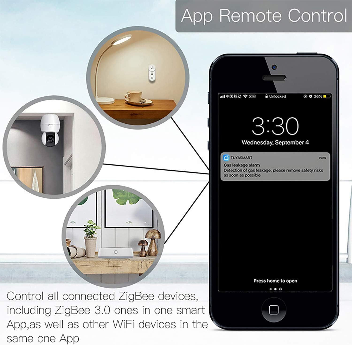 Tuya ZigBee Hub,Support Tuya Device, Work with Smart Life App, Intelligent Bridge Wireless Smart Home Gateway Voice Control