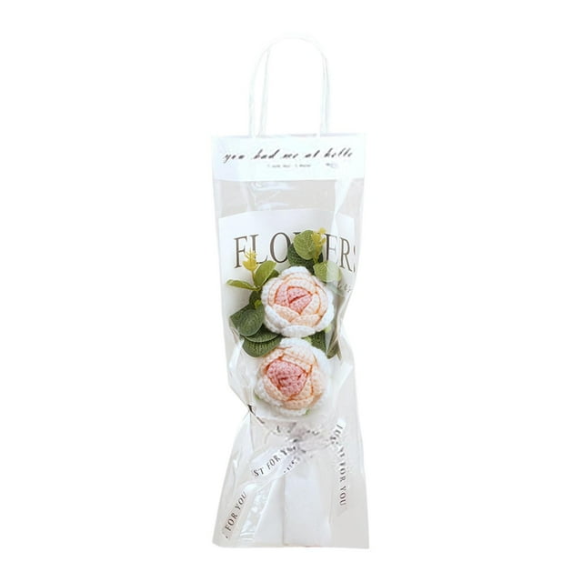 Fleurs pour Usage Extérieur Table Automne Décorations de Chambre Bouquets au Crochet Faits de Roses au Crochet Peuvent Être Utilisés comme Décorations de la Saint-Valentin Réadaptation et Anniversaire des Femmes