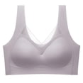 thumbnail image 5 of khonts,Women's Seamless Bras Sleep Leisure Sports Yoga Bra Padded Wireless Thin Soft Comfy Bralettes Grey XXL, 5 of 5