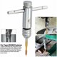 thumbnail image 2 of Llave de grifo con diseño de mango en T para operación con una mano, amplia compatibilidad con grifos para zurdos, escariadores y destornilladores para una mayor productividad, 2 of 2