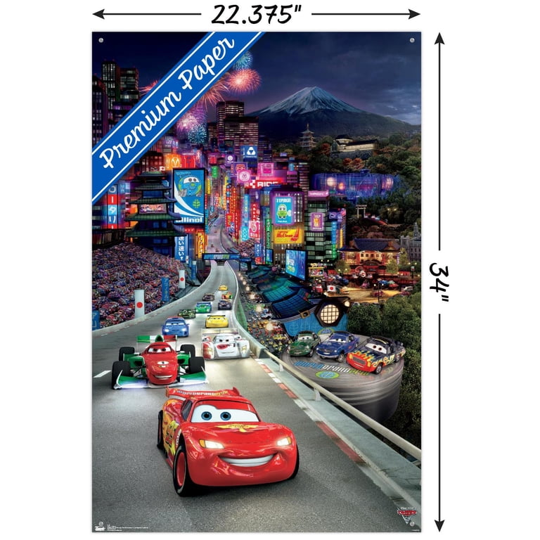 Disney Pixar Cars 2 - Triptych 1 Wall Poster with Push Pins
