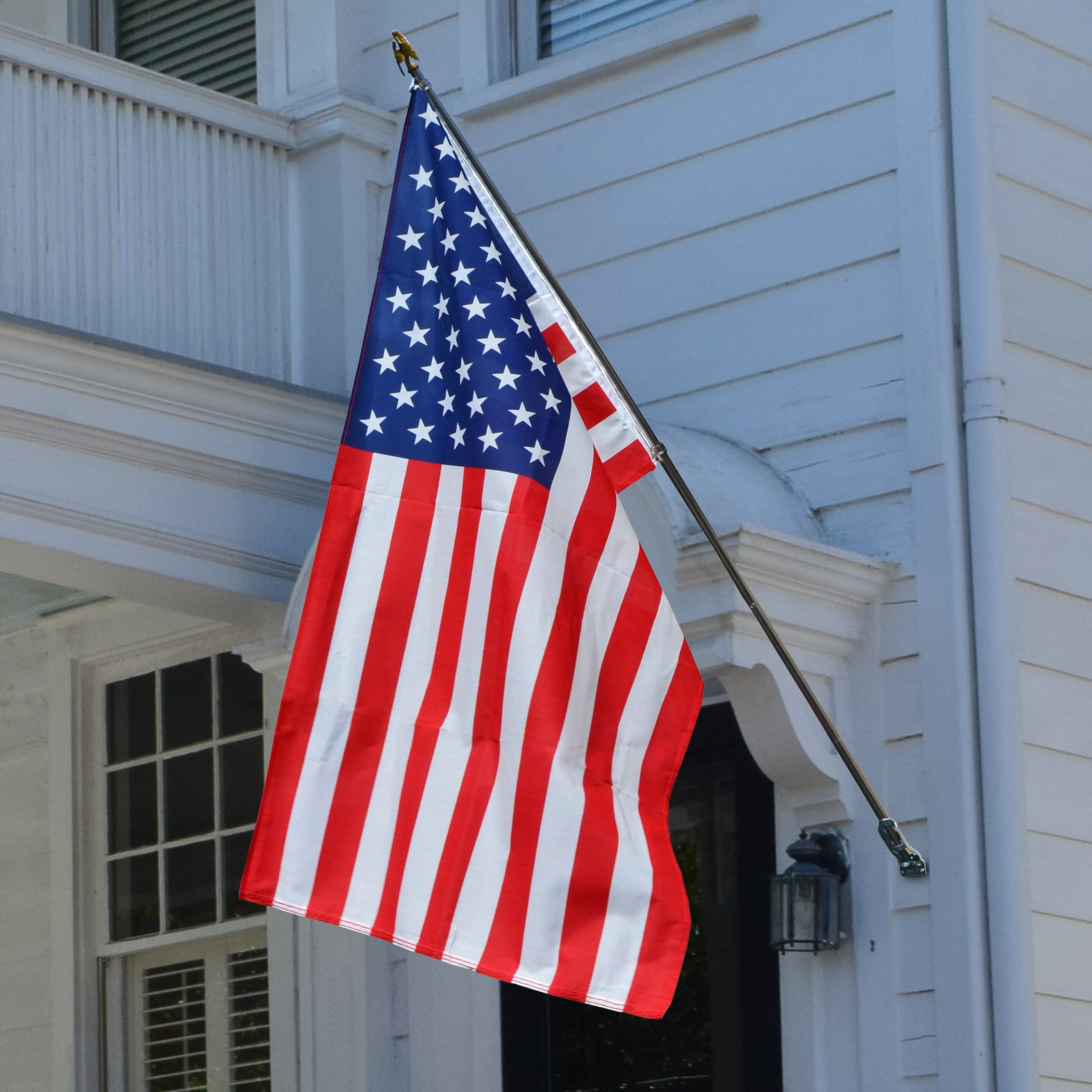 6ft Steel Betsy Flags American Flag Kit, Printed Polycotton US Flag and Mounting Hardware