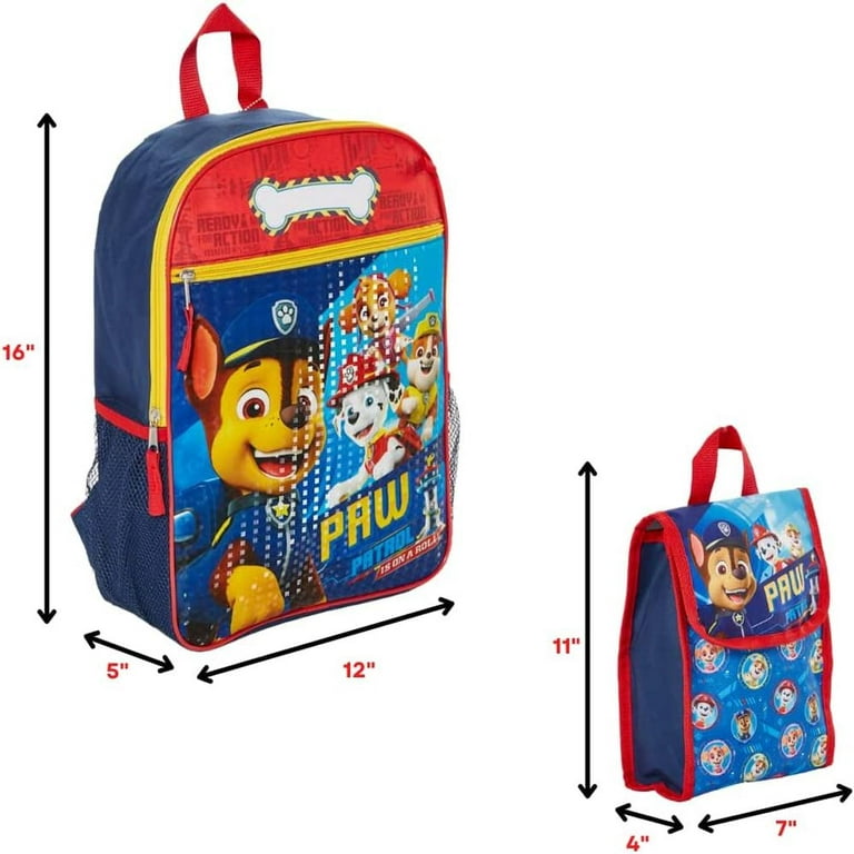 Disney Princesses Girls' 16 Child Backpack with Lunch Bag 5-Piece Set 