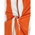 thumbnail image 6 of Plus Size Womens Orange And White Geometric Stripe Sleeveless Maxi Dress With Side Pockets, 6 of 6