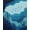 Blue, Pattern 2, variant on ODIKA 2'x3' Ultra-Soft Accent Mat, Blue Deep Oceanic Seascape Artistic Design Elegant Waves and Marine Life Accent Washable, Bare feet friendly, Easy Care Indoor rug for Bedside, Footrest