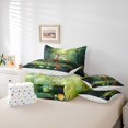 thumbnail image 6 of meiyoeat Jungle Animal Elk 7 Pieces Full Size Bedding Sets For Girls,Colorful Cute Flowers Full Size Bed in a Bag For Kids,Reversible, 6 of 7