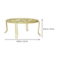 thumbnail image 2 of HEALEEP Base Para Macetas En Hierro Dorado Resistente Para Almacenar Y Exhibir Plantas Suculentas, 2 of 8