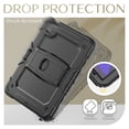 thumbnail image 6 of FJLBDE Case for iPad Air 5th Generation / iPad Air 4th Generation 10.9 inch, Rugged Shockproof Tablet Cases Cover with Kickstand Shoulder Strap, Black, 6 of 6