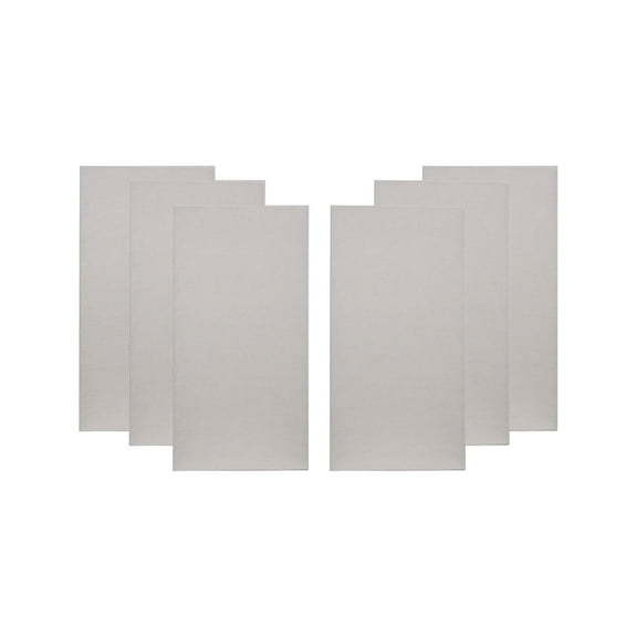 ATS Acoustics Home Office Residential Acoustic Treatment Room Kit Sound Absorbing Acoustic Panel 6 Pack for 50-100 Sq Ft (Linen)