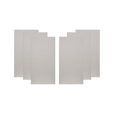 ATS Acoustics Home Office Residential Acoustic Treatment Room Kit Sound Absorbing Acoustic Panel 6 Pack for 50-100 Sq Ft (Linen)