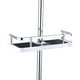 thumbnail image 1 of Estante de ducha con barra de tensión de esquina, organizador de altura ajustable para colgar en la pared de ABS, sistema de drenaje automático para baño y ducha, organizador de ducha sin taladro (30, 1 of 7