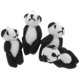 thumbnail image 3 of Cute Panda Plush Keyrings 4Pcs Miniature Stuffed Panda Doll Fashionable Kids Toy Ideal For Birthday Party, 3 of 4
