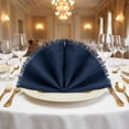 thumbnail image 2 of Unique Bargains 6Pcs Cotton Reusable Dinner Cloth Napkins Navy Blue 18x18inch, 2 of 6