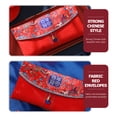 thumbnail image 4 of CIMAXIC wedding Chinese Style Red Envelope Money Pocket Traditional Chinese Wedding Party Accessory,8.07"X4.33"X0.39", 4 of 5