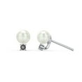 thumbnail image 1 of Freshwater Pearl with Birthstone Stud Earrings, 1 of 2