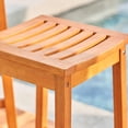 thumbnail image 4 of Set of Two Natural Wood Dining Stools, 4 of 5