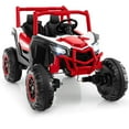 thumbnail image 1 of Gymax UTV pour Enfants 24 V avec Télécommande, Moteur Puissant 4 x 100 W, Vitesse Haute/basse, Rouge, 1 of 6