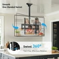 thumbnail image 4 of MountFTV Ceiling TV Mount for 26-70 inch TVs ,Holds up to 110lbs, Max 400x400mm, 6 Adjustable Height Setting Full Motion Hanging TV Wall Mount Bracket, 4 of 8