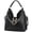 Black, variant on Vintage Leopard Print Hobo Bag Retro Large Capacity Women's Fashion Handbag Shoulder Bag & Tote Purse