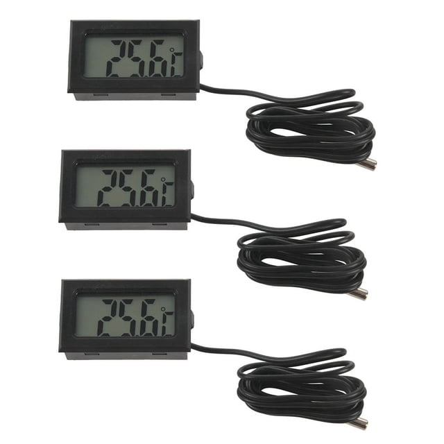 3X Termometro Digital LCD Calibre de Temperatura Sensor de Sonda -50 Centigrados A + 110 Centigrados Rango