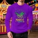 thumbnail image 2 of Mens Casual Camisetas Carnaval Impreso Suelto Elástico de Manga Larga Cuello Redondo Suéter, Gimnasio Hogar Desgaste Superior, 2 of 5