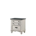 thumbnail image 3 of 4Pc Sawyer Beige/Black Bedroom Dresser Mirror Nightstand Set Wooden Furniture, 3 of 7