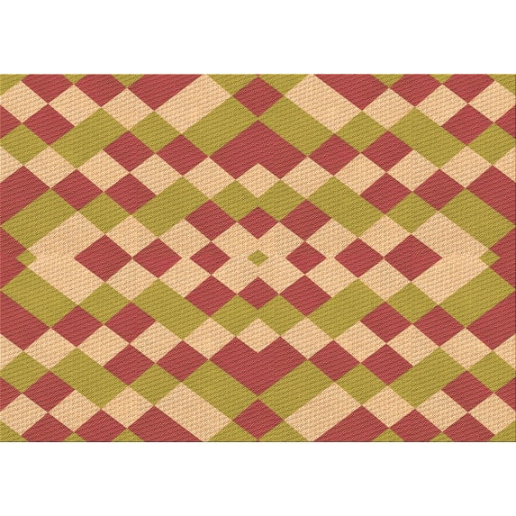 Ahgly Company Machine Washable Indoor Rectangle Transitional Grapefruit Red Area Rugs, 2' x 5'