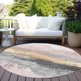 thumbnail image 6 of Addison Rugs Chantille Indoor/Outdoor Transitional Modern Blush Machine Washable Round Rug, 8' x 8', 6 of 7
