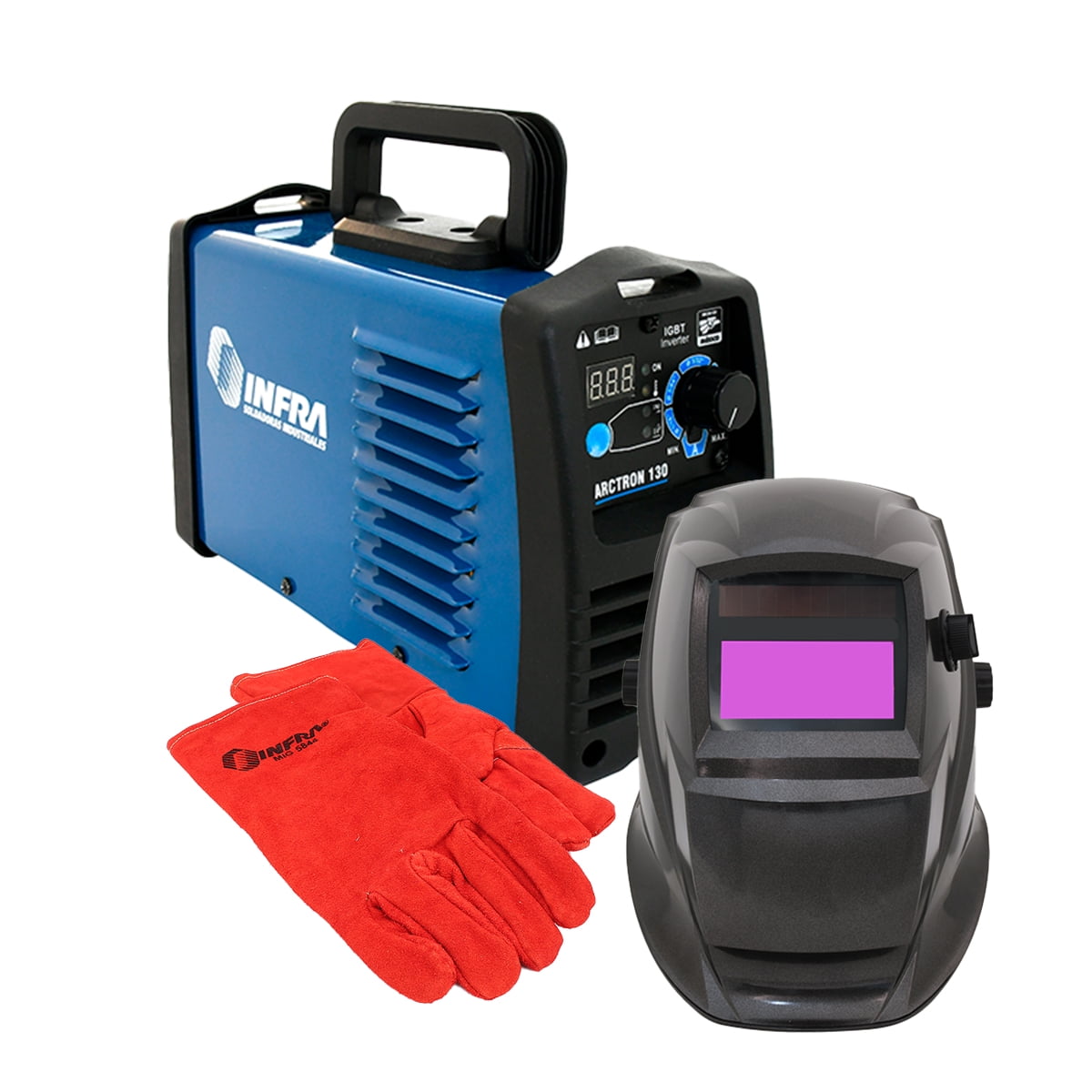 Kit Soldadora INFRA Arctron 130 Incluye Careta Econoline Black Lacquer ...