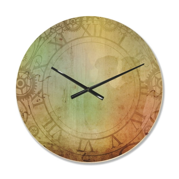 Designart 'Traditional Antique style ' Modern Wood Wall Clock