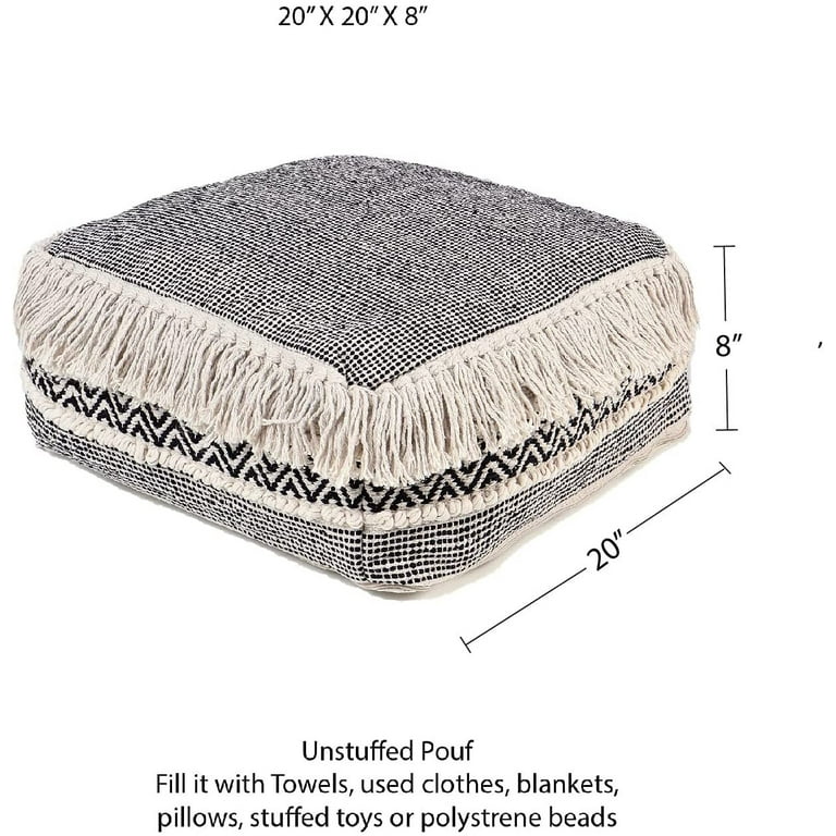 Restuffing a Deflated Pouf in 8 steps (and adding a zipper!) — somerstems.