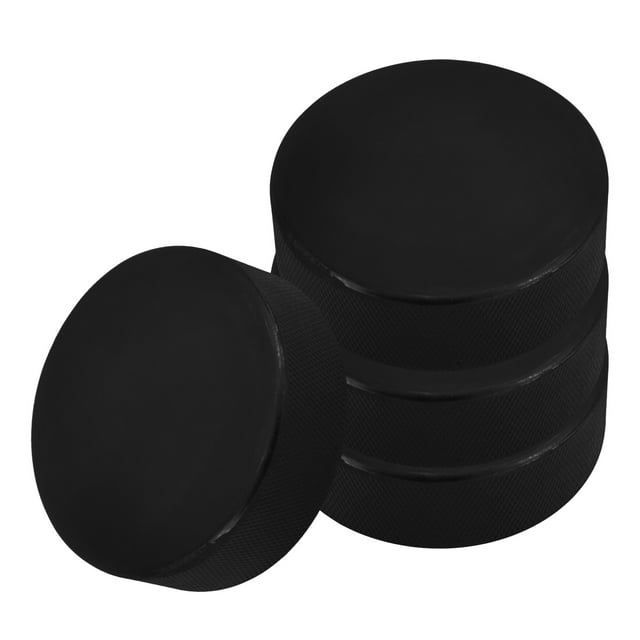 SKISUNO Hockey Training Pucks 4Pcs Rubber Material Smooth Surface Sliding Low Friction