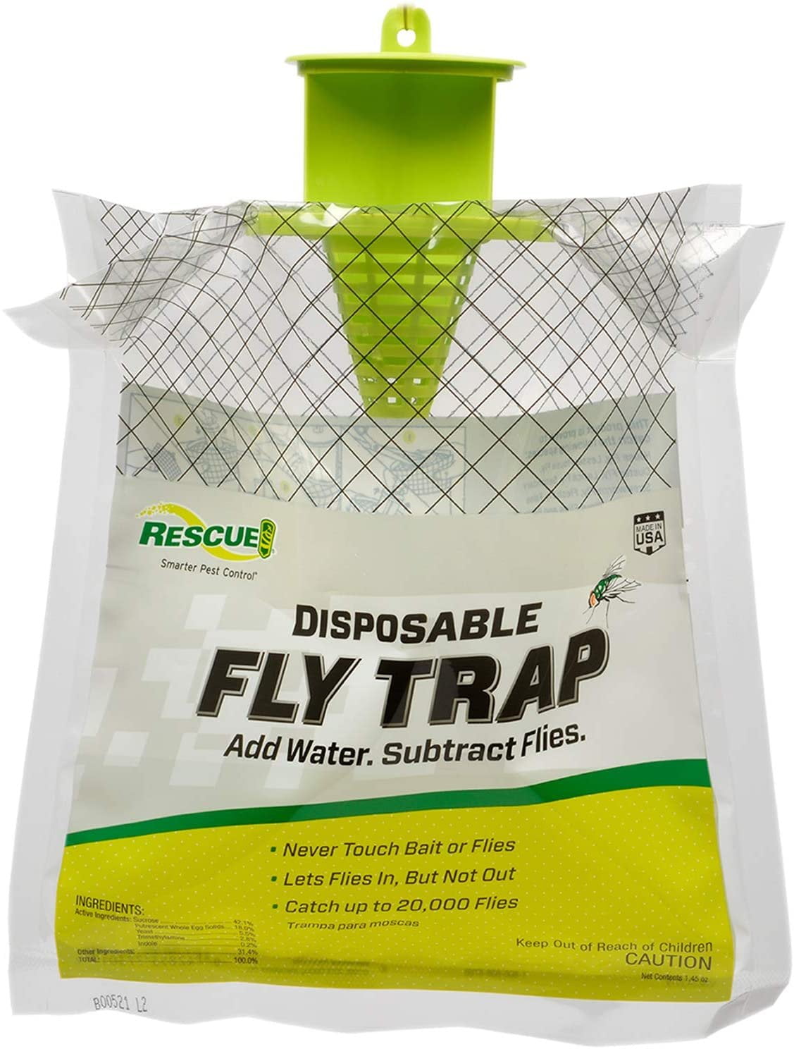 RESCUE! Outdoor Non-Toxic Disposable Fly Trap