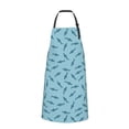 thumbnail image 2 of Fuzoiu Cute Shark Print Adjustable Waterproof Apron with Pockets,Waterproof Apron for Cooking, Gardening, and Art Projects, 2 of 8