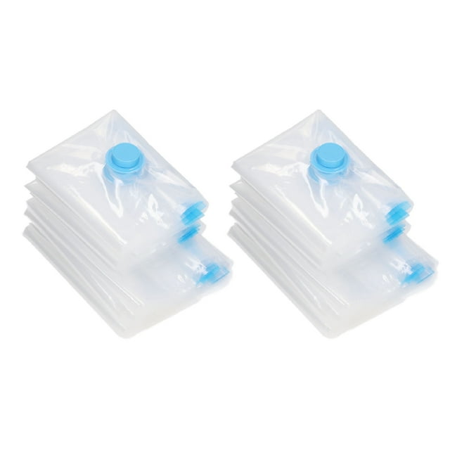 Manual Pump Vacuum Compression Bag, High Pressure Sealing Elastic Comfortable Hand Feeling 8Pcs Vacuum Compression Bag for Home
